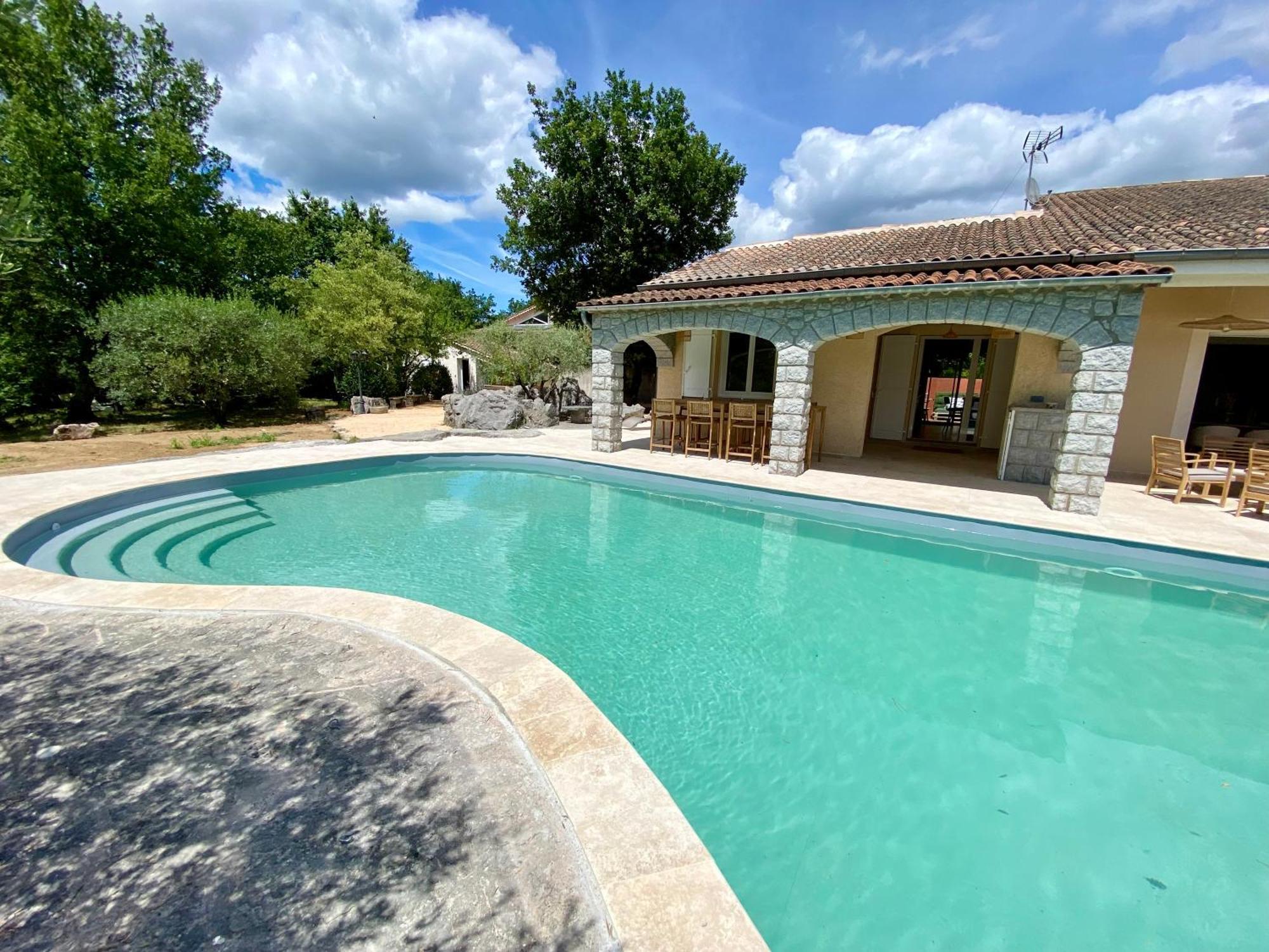 Maison Pour 12P, Piscine A Debordement Chauffee D'Avril A Octobre Inclus รูองส์ ภายนอก รูปภาพ