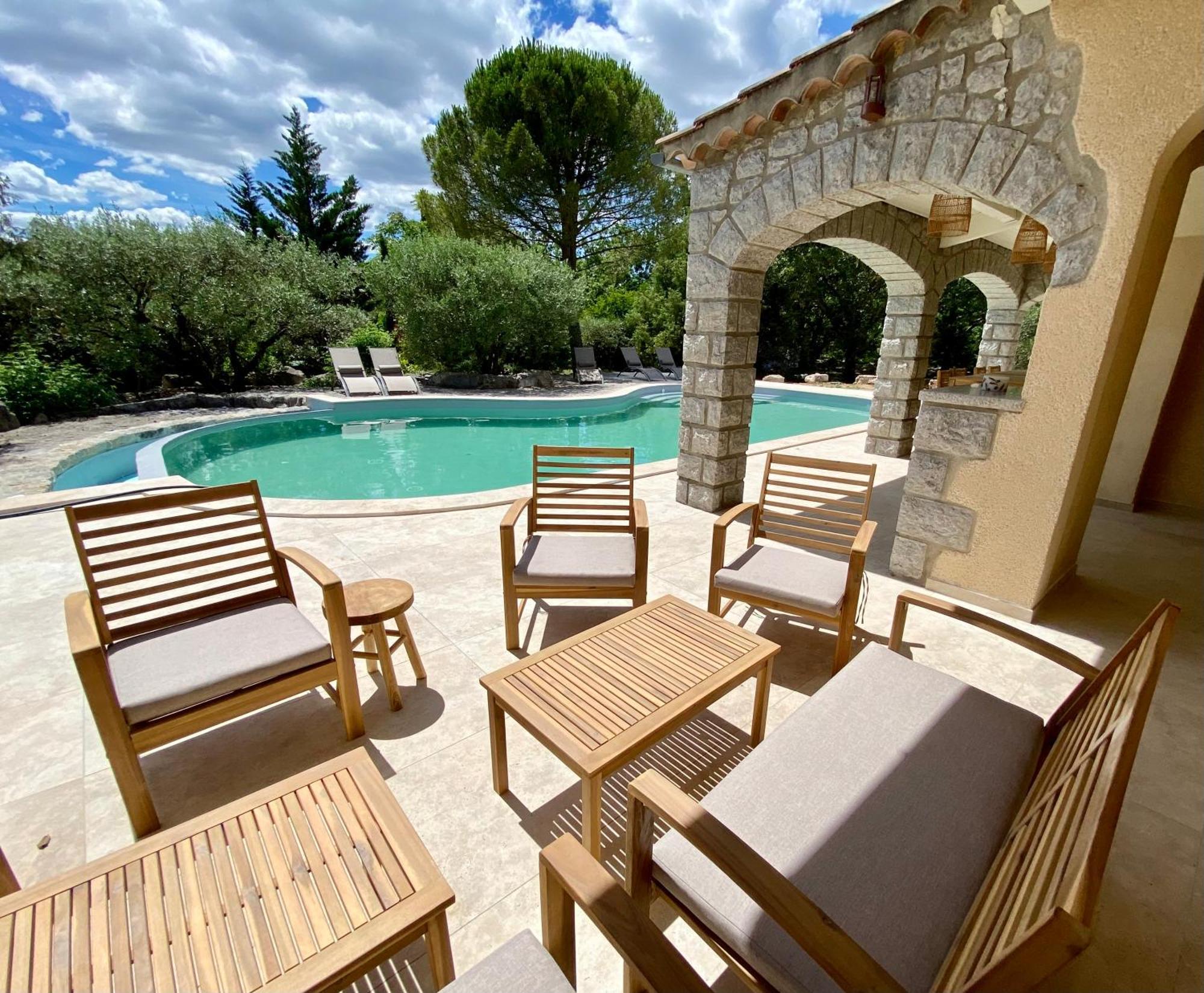 Maison Pour 12P, Piscine A Debordement Chauffee D'Avril A Octobre Inclus รูองส์ ภายนอก รูปภาพ