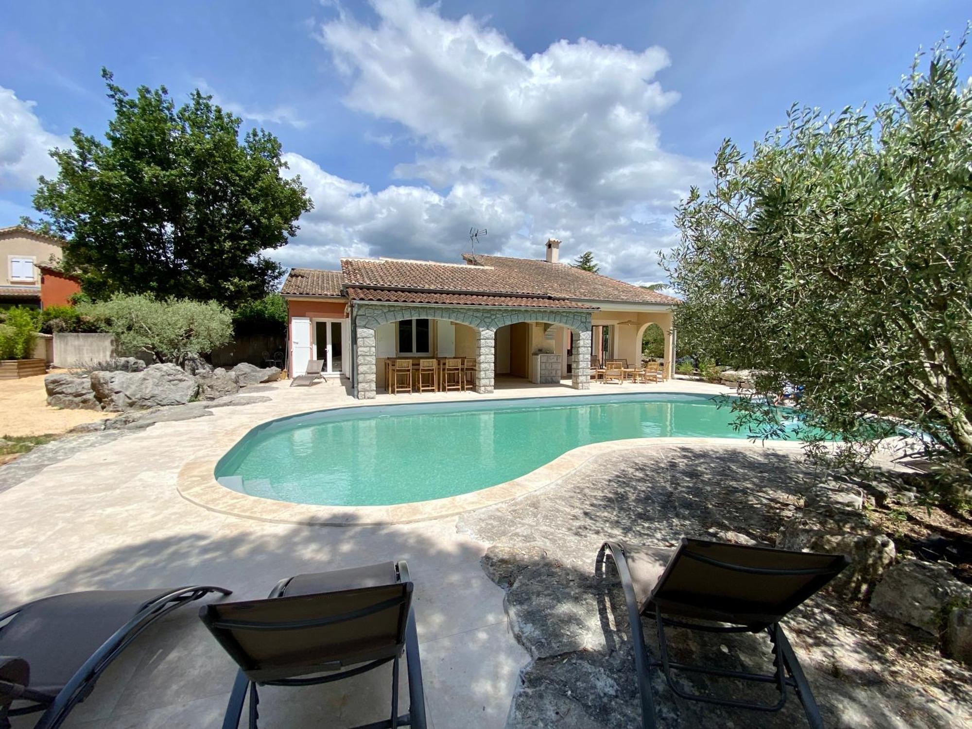 Maison Pour 12P, Piscine A Debordement Chauffee D'Avril A Octobre Inclus รูองส์ ภายนอก รูปภาพ