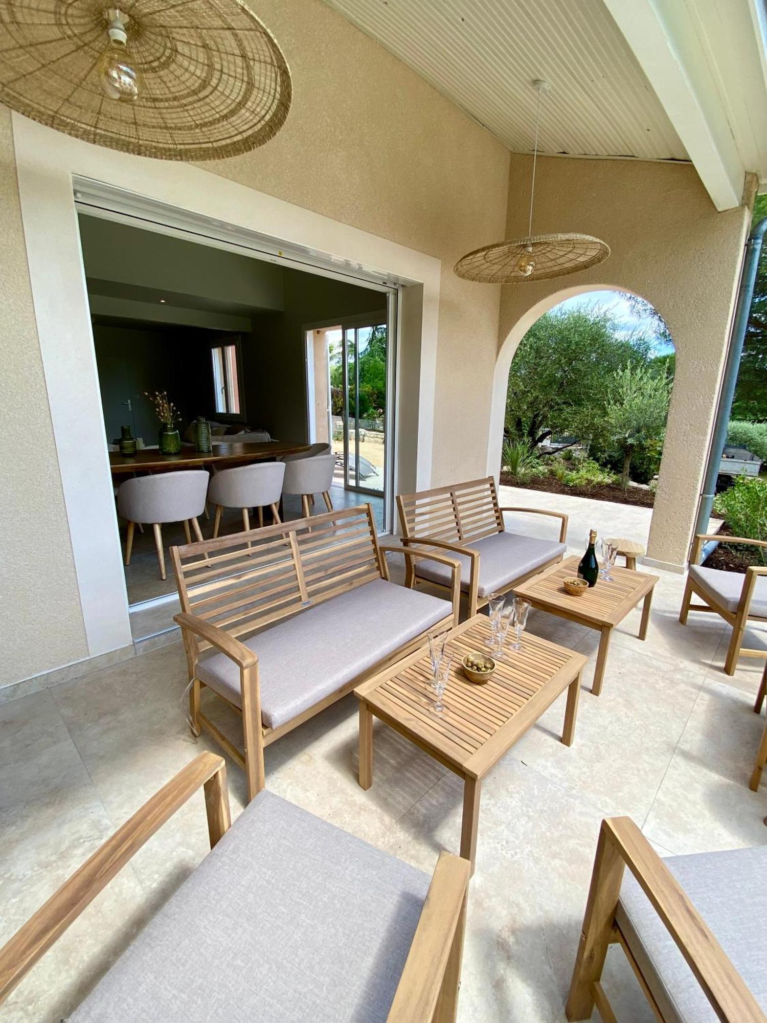 Maison Pour 12P, Piscine A Debordement Chauffee D'Avril A Octobre Inclus รูองส์ ภายนอก รูปภาพ