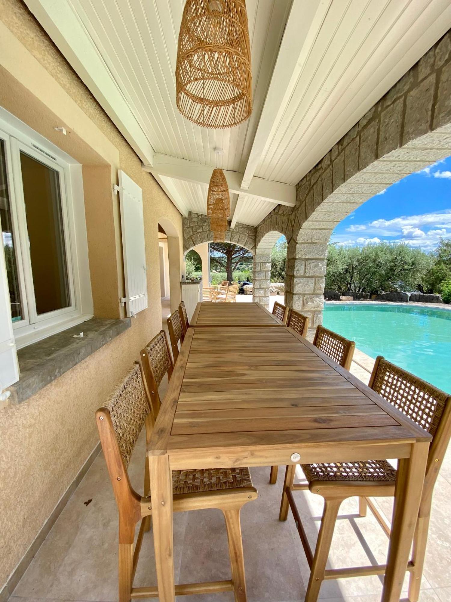 Maison Pour 12P, Piscine A Debordement Chauffee D'Avril A Octobre Inclus รูองส์ ภายนอก รูปภาพ