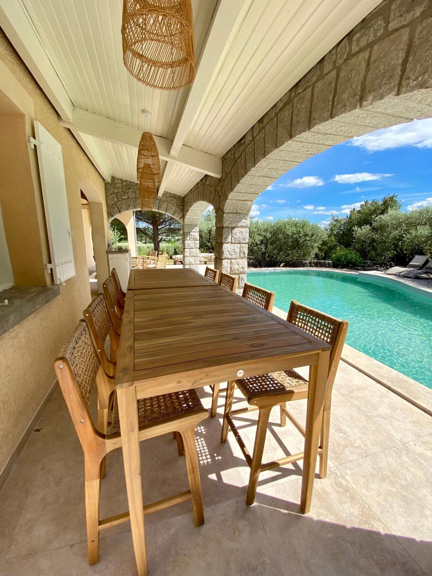 Maison Pour 12P, Piscine A Debordement Chauffee D'Avril A Octobre Inclus รูองส์ ภายนอก รูปภาพ