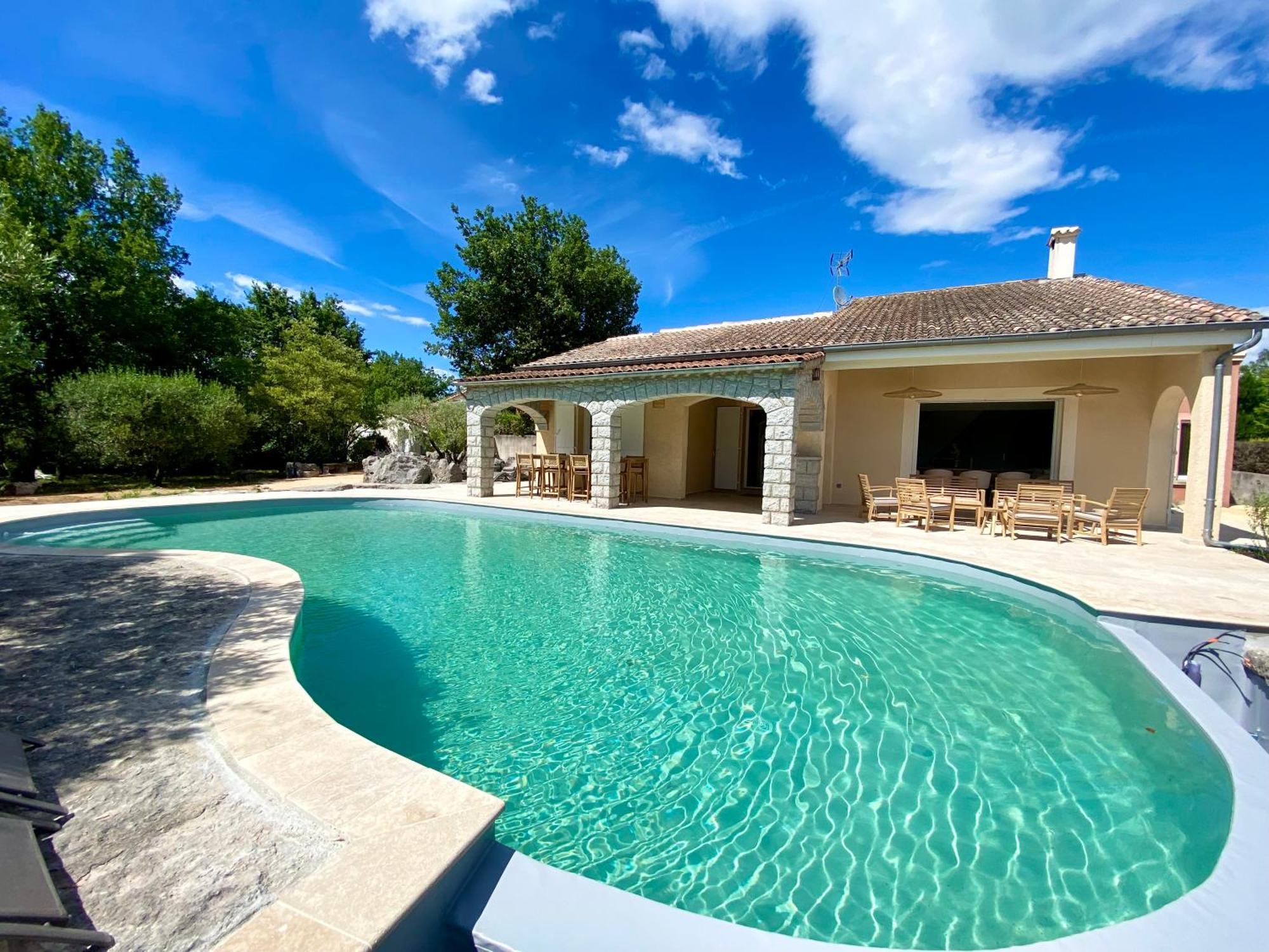 Maison Pour 12P, Piscine A Debordement Chauffee D'Avril A Octobre Inclus รูองส์ ภายนอก รูปภาพ