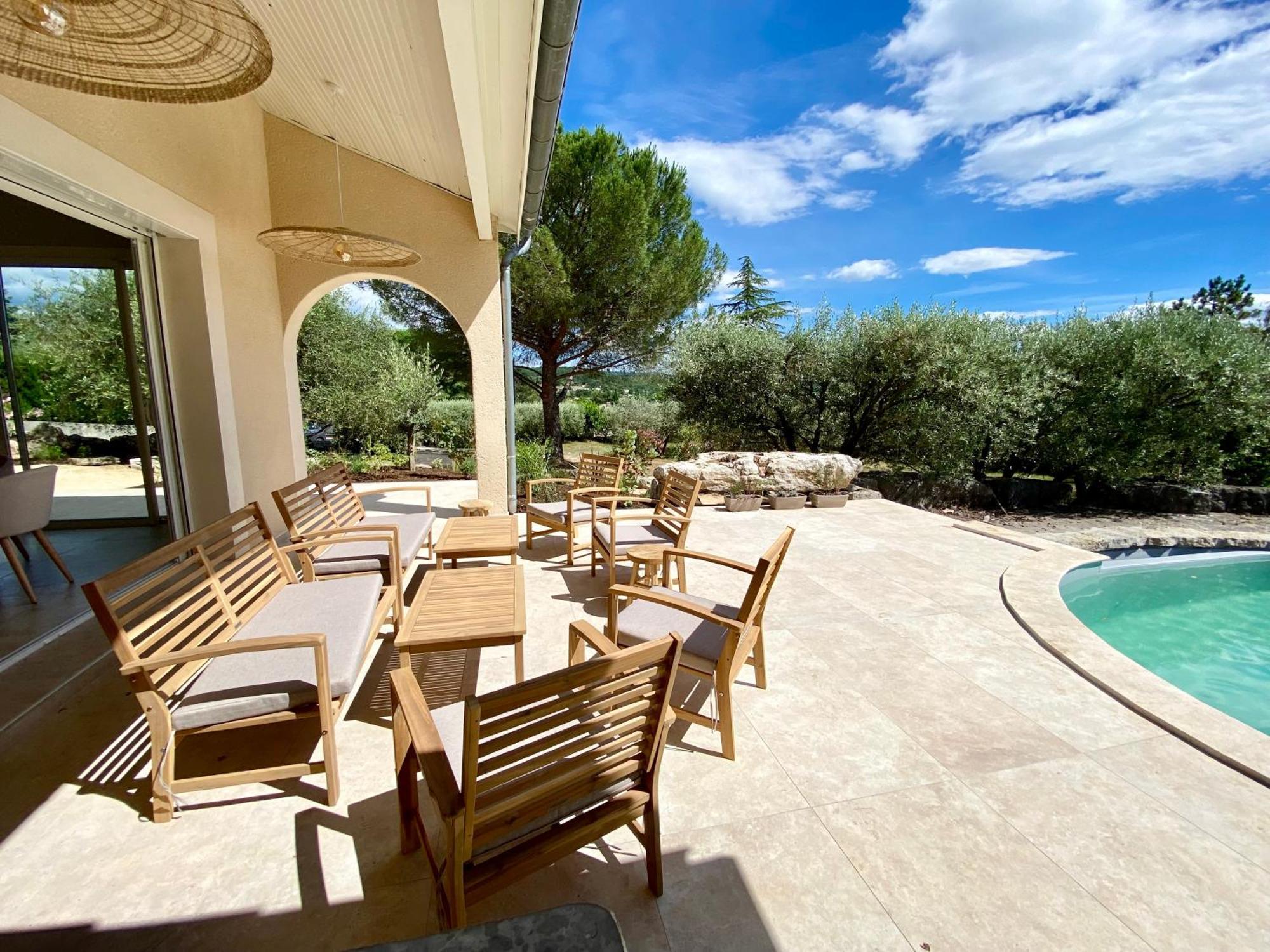 Maison Pour 12P, Piscine A Debordement Chauffee D'Avril A Octobre Inclus รูองส์ ภายนอก รูปภาพ
