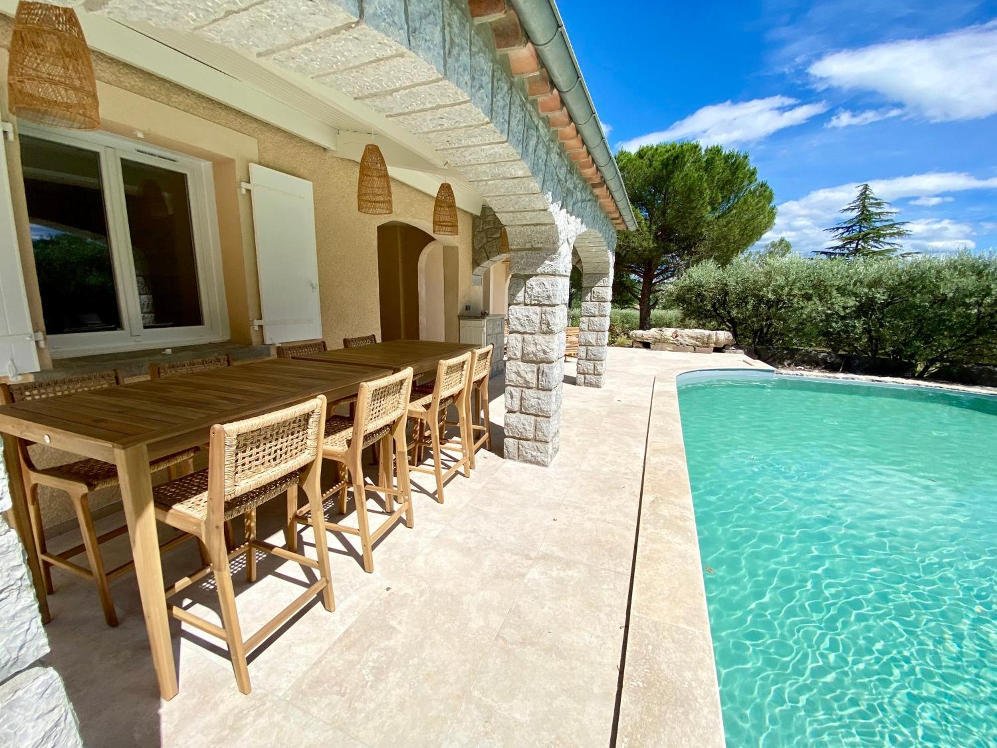Maison Pour 12P, Piscine A Debordement Chauffee D'Avril A Octobre Inclus รูองส์ ภายนอก รูปภาพ