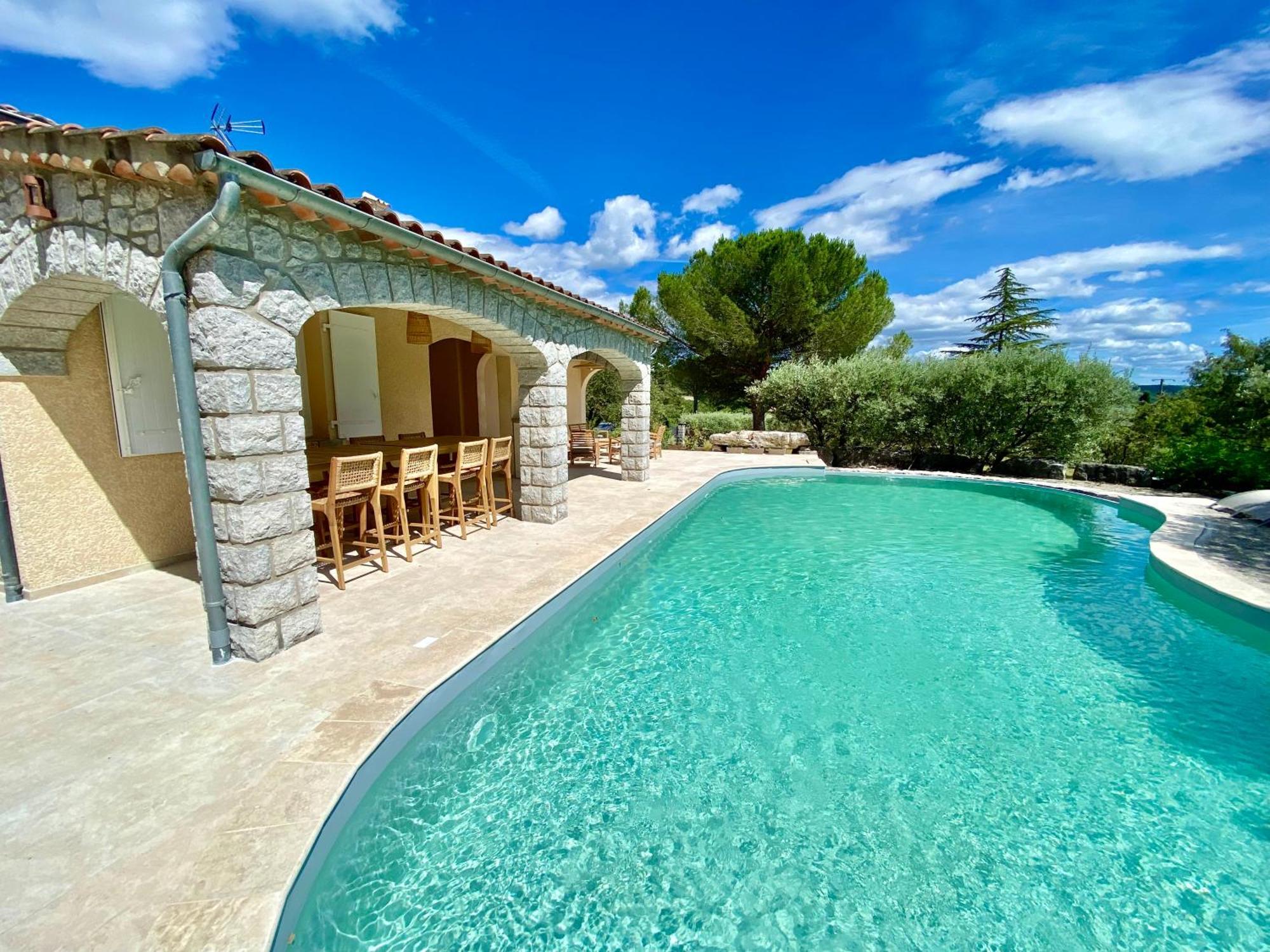 Maison Pour 12P, Piscine A Debordement Chauffee D'Avril A Octobre Inclus รูองส์ ภายนอก รูปภาพ