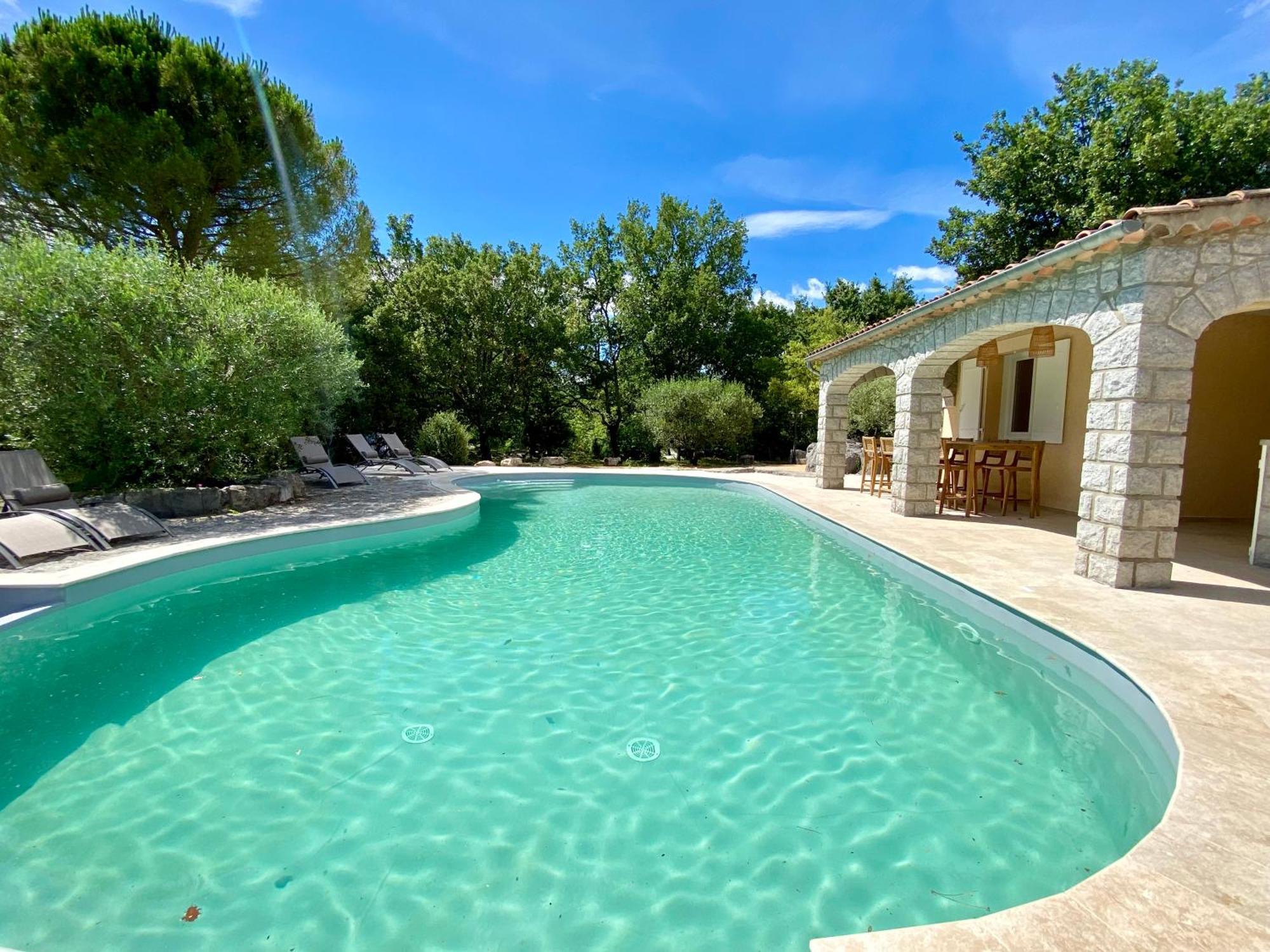 Maison Pour 12P, Piscine A Debordement Chauffee D'Avril A Octobre Inclus รูองส์ ภายนอก รูปภาพ